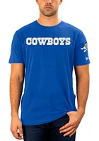 New Era Dallas Cowboys Blue GAMEDAY WORDMARK Short Sleeve Fashion T Shirt