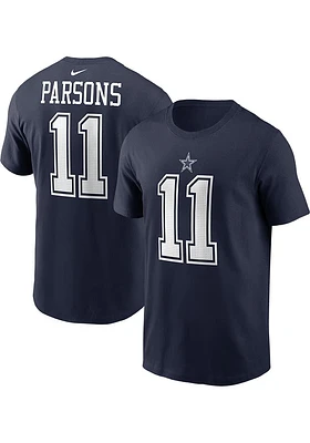 Micah Parsons Dallas Cowboys Navy Blue Player Short Sleeve T Shirt