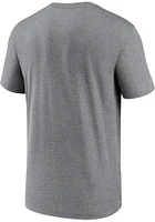 Nike Dallas Cowboys Grey Wordmark Legend Short Sleeve T Shirt