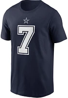 Trevon Diggs Dallas Cowboys Navy Blue Name And Number Short Sleeve Player T Shirt