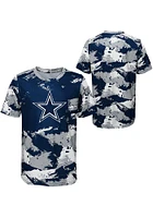 Dallas Cowboys Youth Navy Blue Cross Pattern Short Sleeve T-Shirt