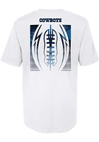 Dallas Cowboys Boys White Blitz Ball Short Sleeve T-Shirt