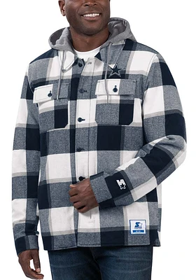 Dallas Cowboys Mens Navy Blue Big Joe Medium Weight Jacket
