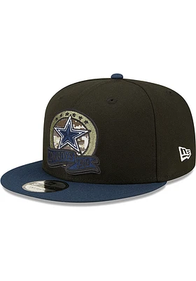 New Era Dallas Cowboys Black 2022 Salute to Service 9FIFTY Mens Snapback Hat