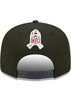 New Era Dallas Cowboys Black 2022 Salute to Service 9FIFTY Mens Snapback Hat