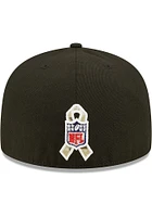 New Era Dallas Cowboys Mens Black 2022 Salute to Service 59FIFTY Fitted Hat