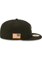 New Era Dallas Cowboys Mens Black 2022 Salute to Service 59FIFTY Fitted Hat