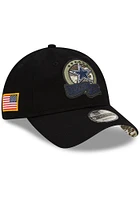 New Era Dallas Cowboys 2022 Salute to Service 9TWENTY Adjustable Hat - Black
