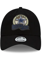 New Era Dallas Cowboys Black 2022 Salute to Service 9TWENTY Womens Adjustable Hat