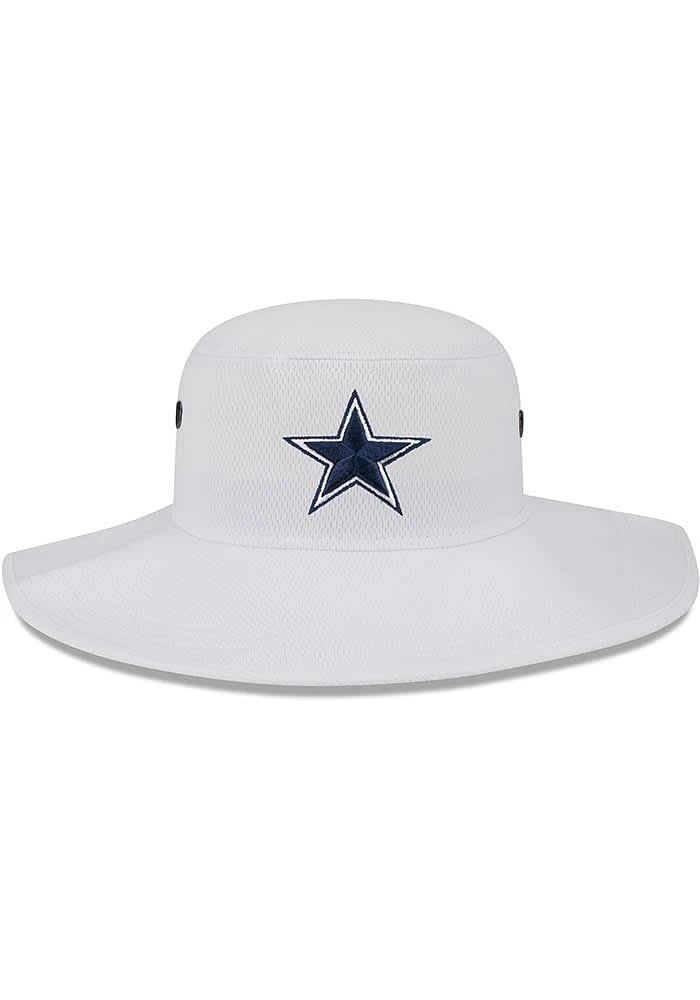 New Era Dallas Cowboys White 2023 Training Camp Panama Mens Bucket Hat