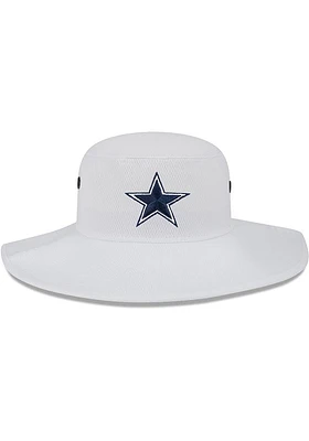 New Era Dallas Cowboys White 2023 Training Camp Panama Mens Bucket Hat