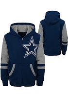 Dallas Cowboys Toddler Stadium Long Sleeve Full Zip Sweatshirt - Navy Blue