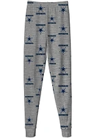 Dallas Cowboys Kids Grey Logo Loungewear PJ Set