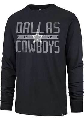 47 Dallas Cowboys Navy Blue FRANKLIN Long Sleeve Fashion T Shirt