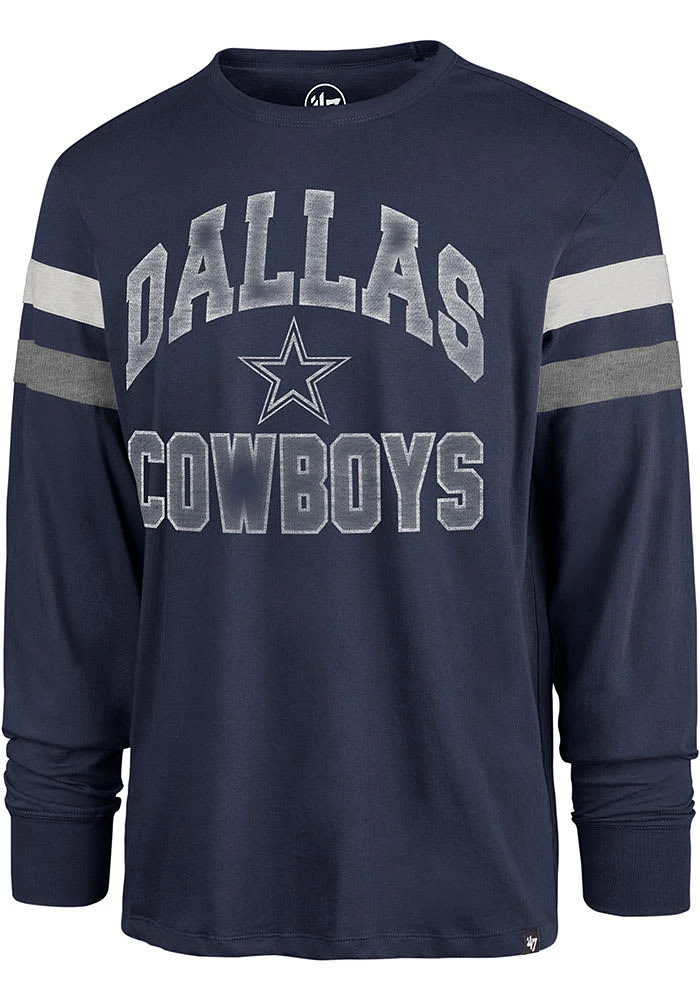 47 Dallas Cowboys Navy Blue IRVING Long Sleeve Fashion T Shirt