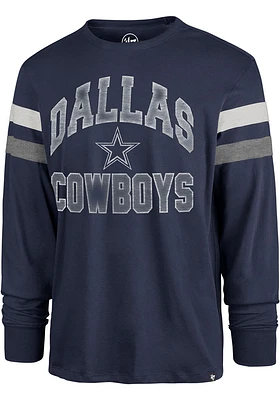 47 Dallas Cowboys Navy Blue IRVING Long Sleeve Fashion T Shirt