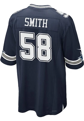 Mazi Smith  Nike Dallas Cowboys Navy Blue Home Game Football Jersey