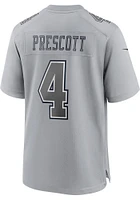 Dak Prescott  Nike Dallas Cowboys Grey Atmosphere Football Jersey