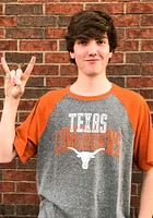 Texas Longhorns Grey Frankie Short Sleeve Fashion T Shirt