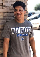 Michael Irvin Dallas Cowboys Grey Akron Short Sleeve Player T Shirt