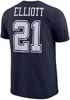 Ezekiel Elliott Dallas Cowboys Navy Blue Player Pride 3 Short Sleeve T Shirt