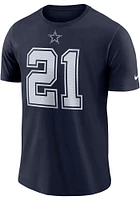 Ezekiel Elliott Dallas Cowboys Navy Blue Player Pride 3 Short Sleeve T Shirt