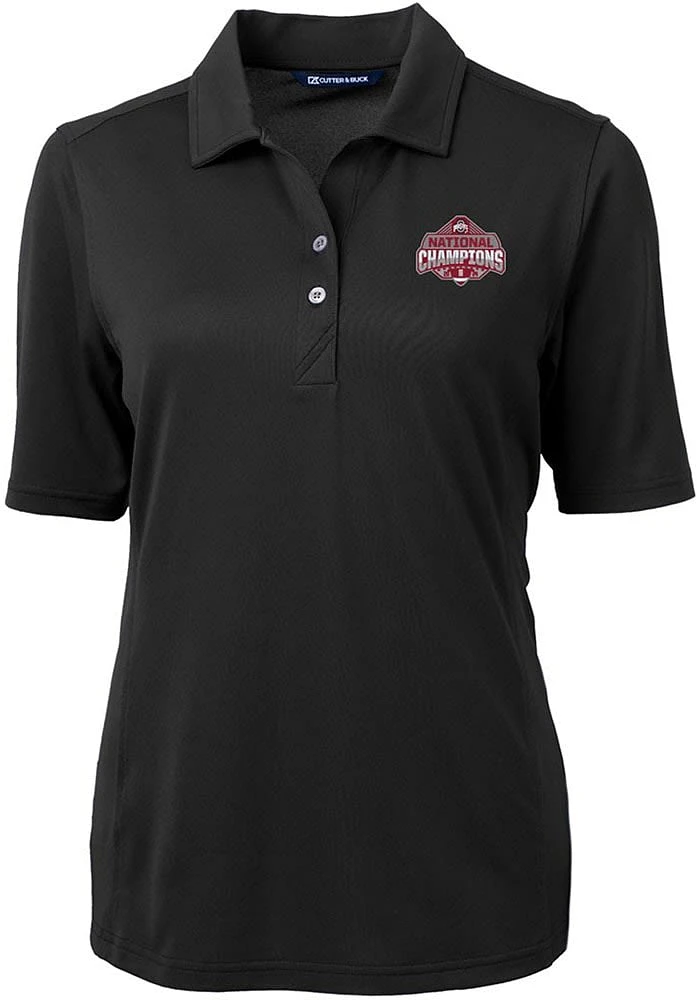 Cutter and Buck Ohio State Buckeyes Womens 2024 Football National Champion Virtue Eco Pique