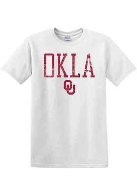 Oklahoma Sooners Arch Distressed Short Sleeve T Shirt