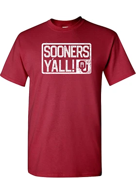 Oklahoma Sooners Crimson Yall Short Sleeve T Shirt