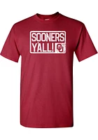 Oklahoma Sooners Crimson Yall Short Sleeve T Shirt