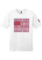 Oklahoma Sooners White Born And Bred Short Sleeve Fashion T Shirt