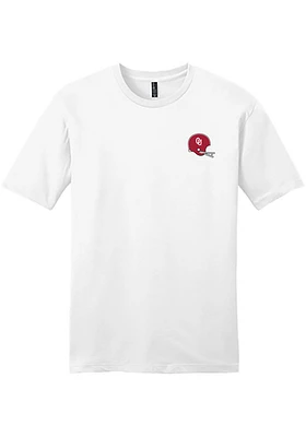 Oklahoma Sooners White Vintage Football Short Sleeve Fashion T Shirt