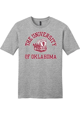 Oklahoma Sooners Grey Number One Short Sleeve Fashion T Shirt