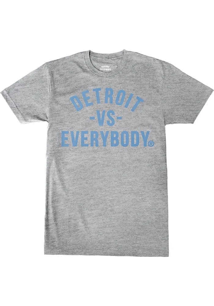Detroit Grey Vs Everybody Short Sleeve T Shirt