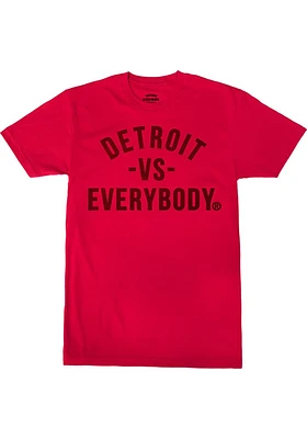 Detroit Red Vs Everybody Short Sleeve T Shirt