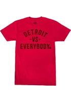 Detroit Red Vs Everybody Short Sleeve T Shirt