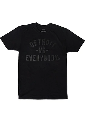Detroit Black Vs Everybody Short Sleeve T Shirt