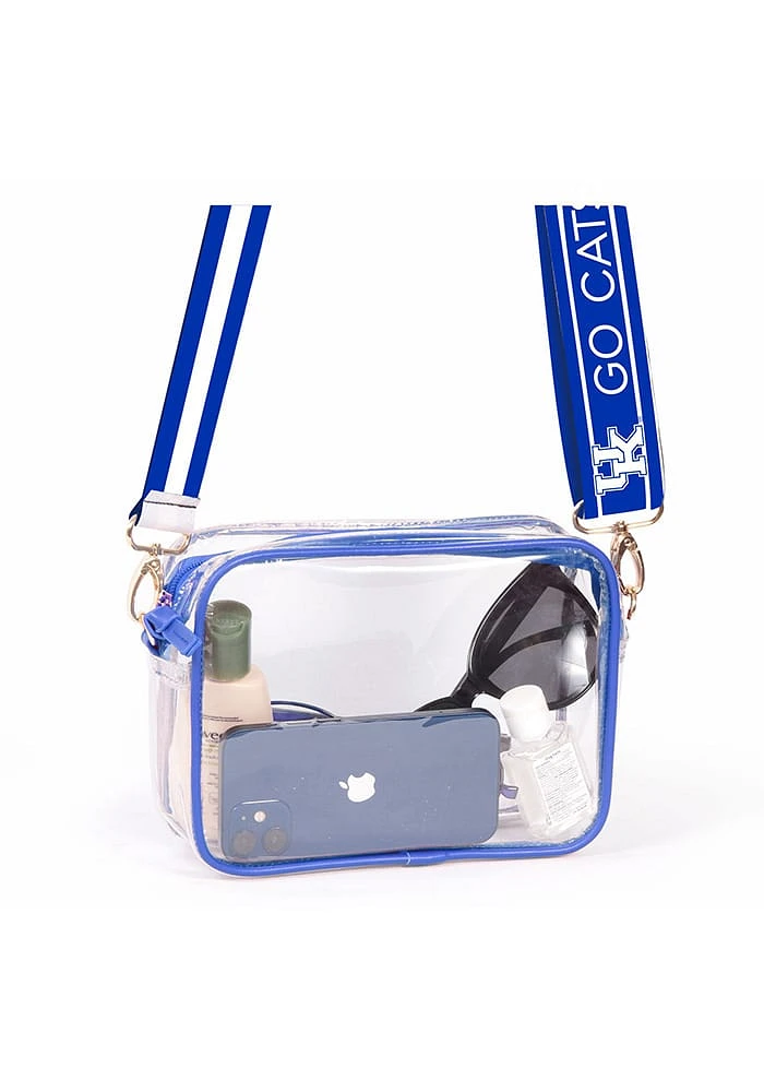 Kentucky Wildcats Blue Patterned Shoulder Strap with Clear Bag