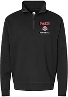 Jalen Pace Mens Rally Black Ohio State Buckeyes NIL Embroidered Qtr Zip Pullover