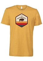 RALLY Gold Buffalo Sunset Short Sleeve Fashion T Shirt