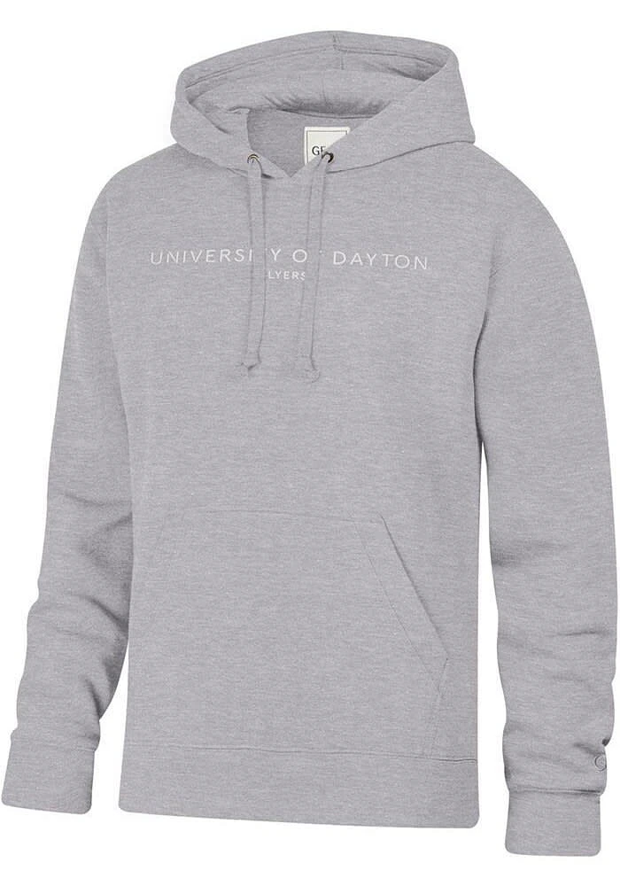 Gear for Sports Dayton Flyers Mens Grey Big Cotton Long Sleeve Hoodie