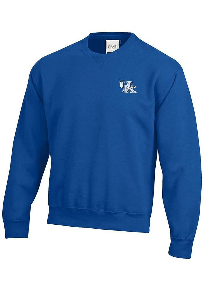 Gear for Sports Kentucky Wildcats Mens Blue Big Cotton Long Sleeve Crew Sweatshirt