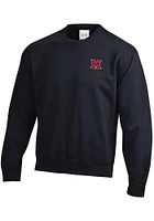 Gear for Sports Miami RedHawks Mens  Logo Big Cotton Long Sleeve Crew Sweatshirt