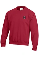 Gear for Sports Ohio State Buckeyes Mens Red Big Cotton Long Sleeve Crew Sweatshirt