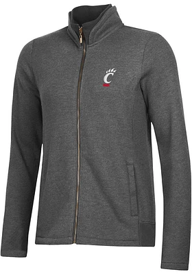 Gear for Sports Cincinnati Bearcats Womens Grey Relaxed Luxe Long Sleeve Full Zip Jacket