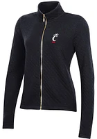 Gear for Sports Cincinnati Bearcats Womens  Relaxed Quilted Long Sleeve Full Zip Jacket