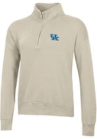 Gear for Sports Kentucky Wildcats Womens Oatmeal Big Cotton Qtr Zip