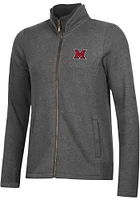 Gear for Sports Miami RedHawks Womens Grey Relaxed Luxe Long Sleeve Full Zip Jacket