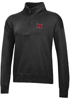 Gear for Sports Miami RedHawks Womens Black Big Cotton Qtr Zip