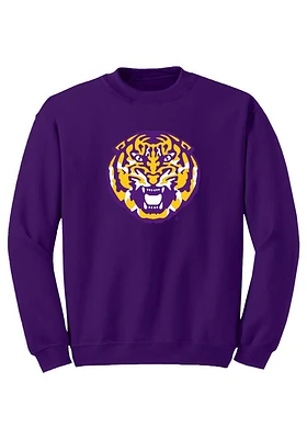 LSU Tigers Mens Vault Logo Long Sleeve Crew Sweatshirt